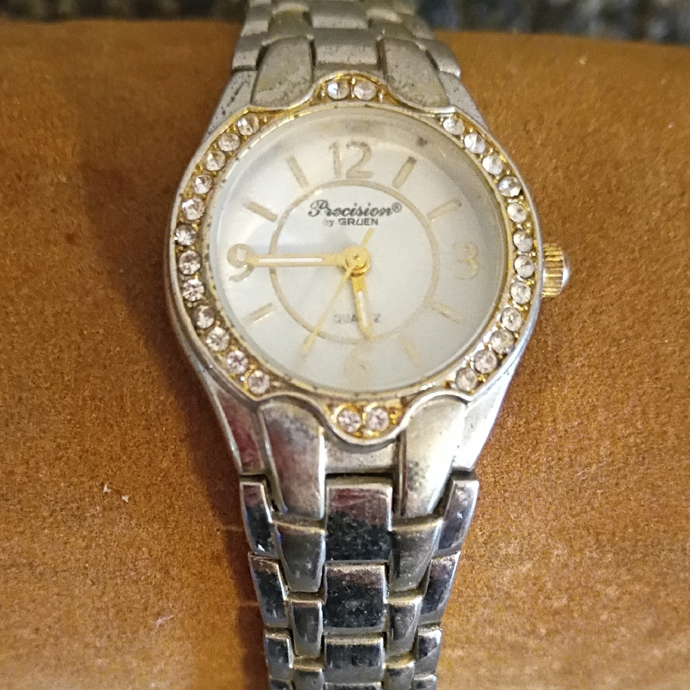 Gruen Women's Silver and Gold Accent Watch